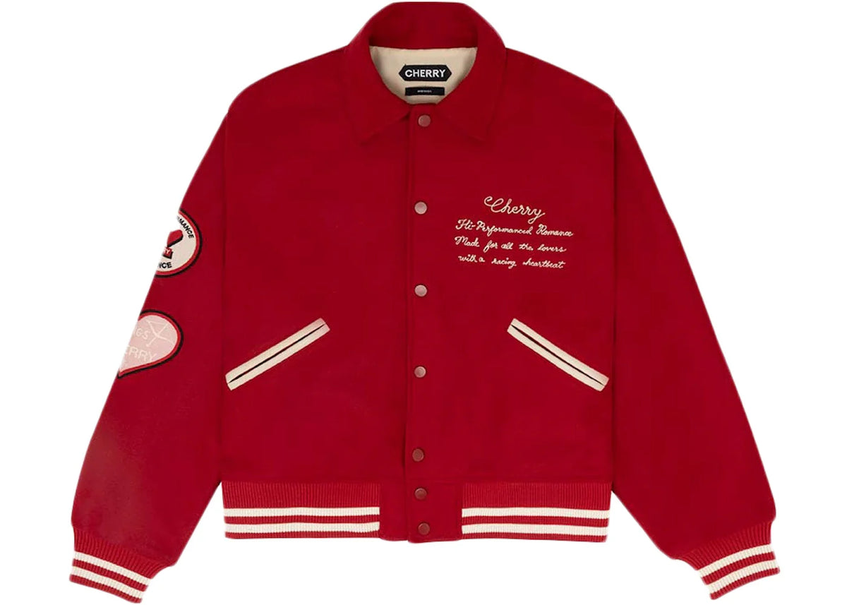 Cherry LA Hi-Performance Varsity Jacket (Red) Varsity Jacket Red – Cherry LA – THE LAB CONCEPT CLUB Bienne