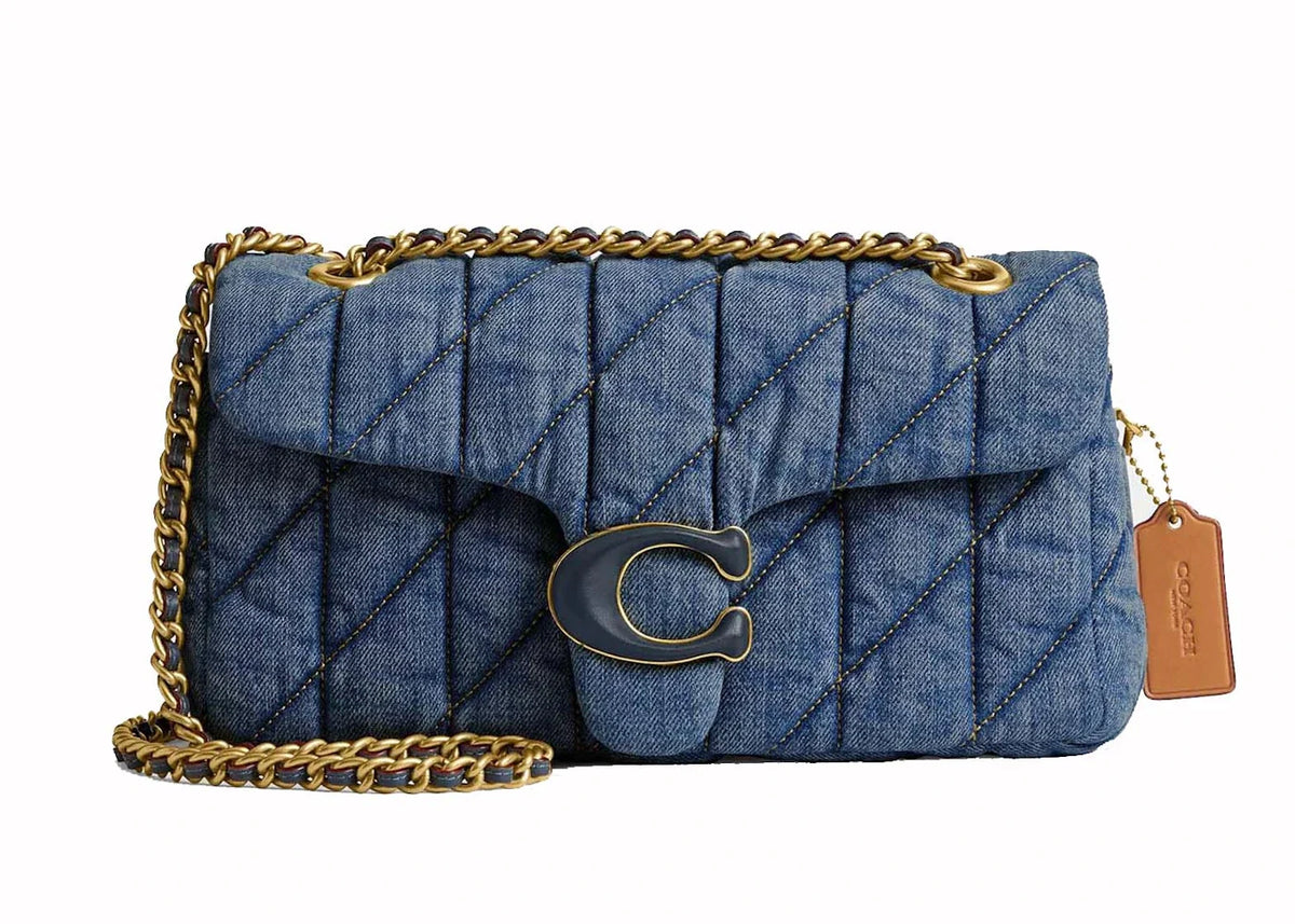 Coach Tabby Shoulder Bag 26 With Quilting Brass/Indigo – Coach – THE LAB CONCEPT CLUB Bienne
