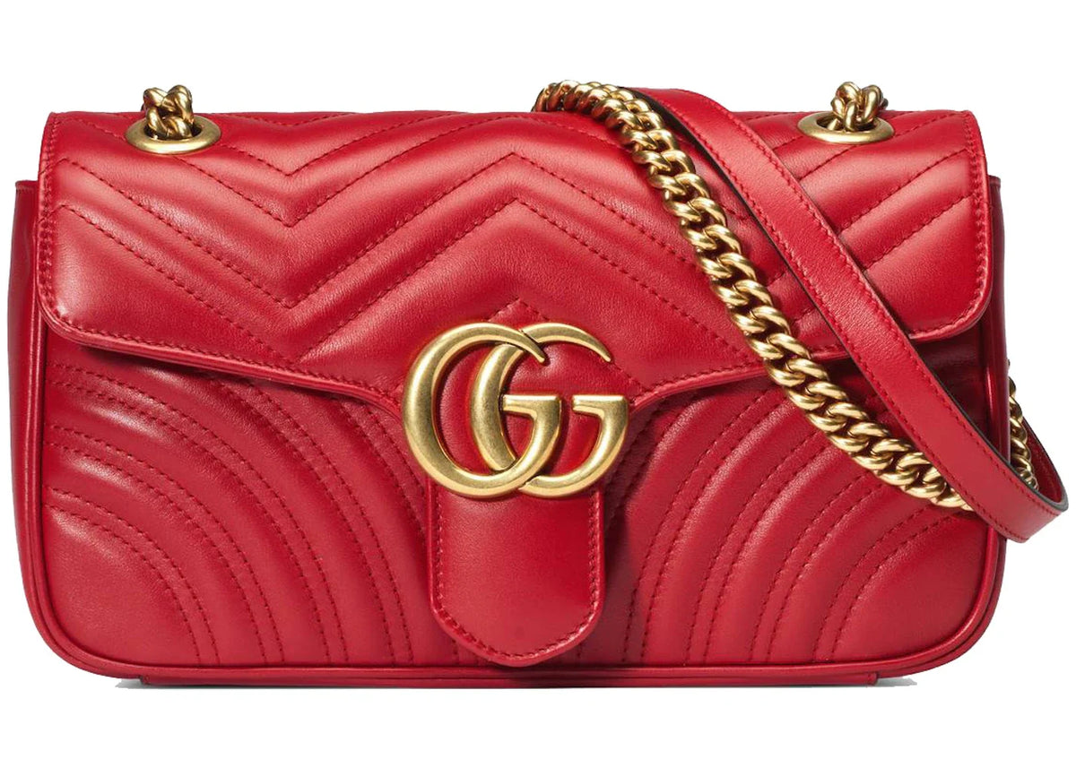 Gucci GG Marmont Small Matelasse Bag Hibiscus Red – Gucci – THE LAB CONCEPT CLUB Bienne