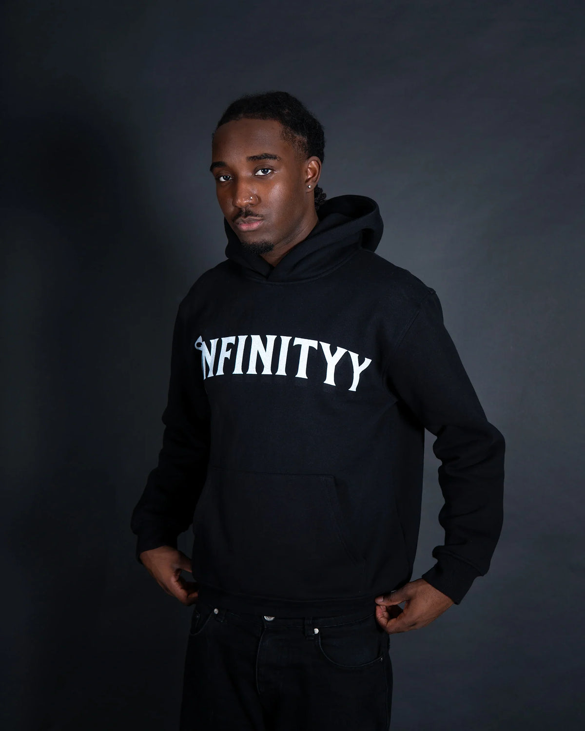 Infinityy Hustle Hoodie Black