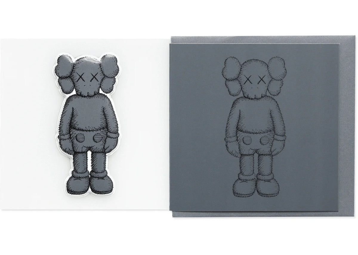 KAWS Companion Greeting Card (With Puffy Sticker) Dark Grey – KAWS – THE LAB CONCEPT CLUB Bienne