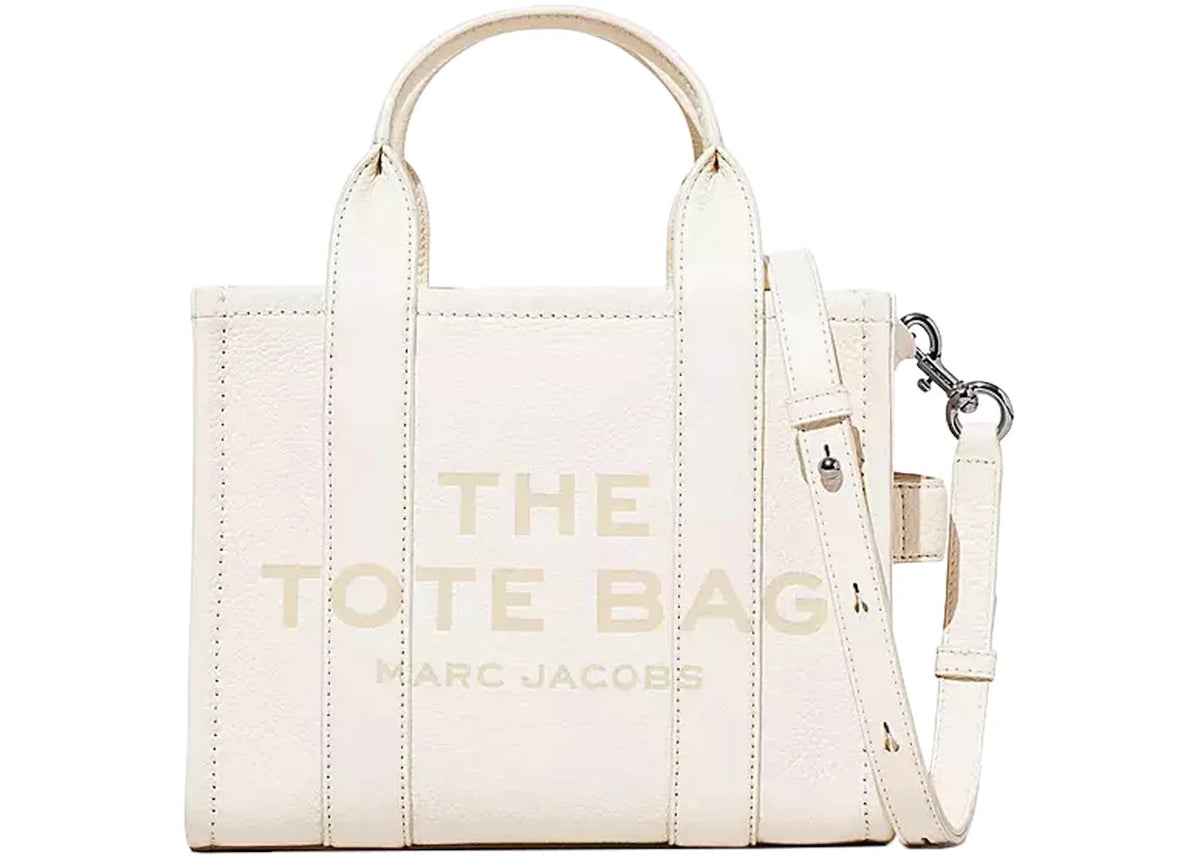 Marc Jacobs The Leather Small Tote Bag Cotton/Silver – Marc Jacobs – THE LAB CONCEPT CLUB Bienne
