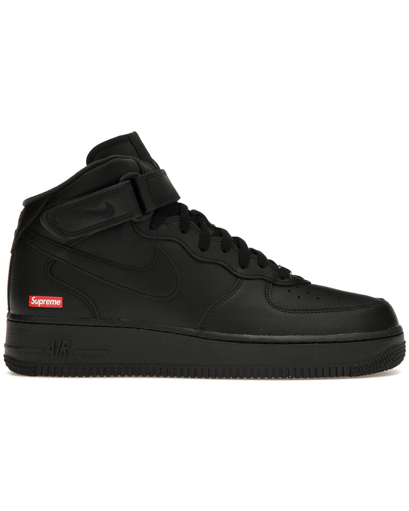 Nike Air Force 1 Mid Supreme Black - visuel officiel StockX