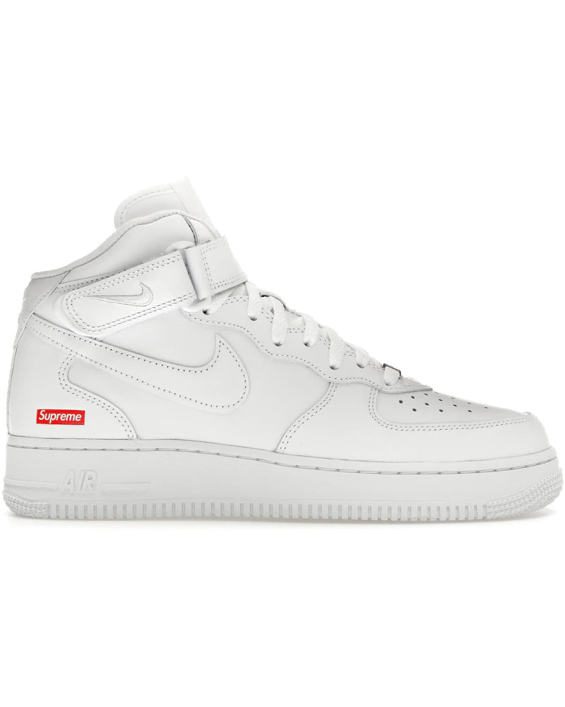 Nike Air Force 1 Mid Supreme White - visuel officiel StockX