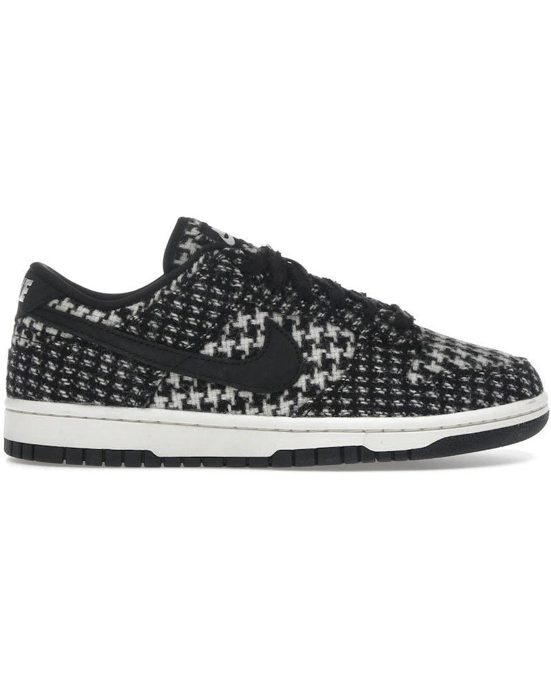 Nike Dunk Low Harris Tweed White Black Multi (Women's) - visuel officiel StockX