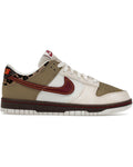 Nike Dunk Low Retro Khaki Team Red Pearl White (Women's) - visuel officiel StockX