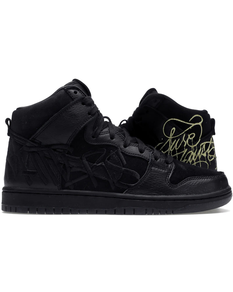 Nike SB Dunk High FAUST Black Gold - visuel officiel StockX