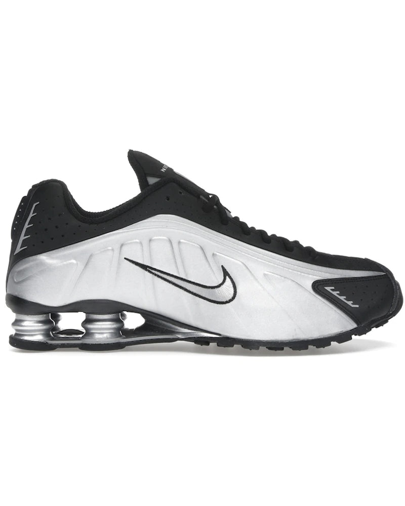 Nike Shox R4 Metallic Silver Black - visuel officiel StockX