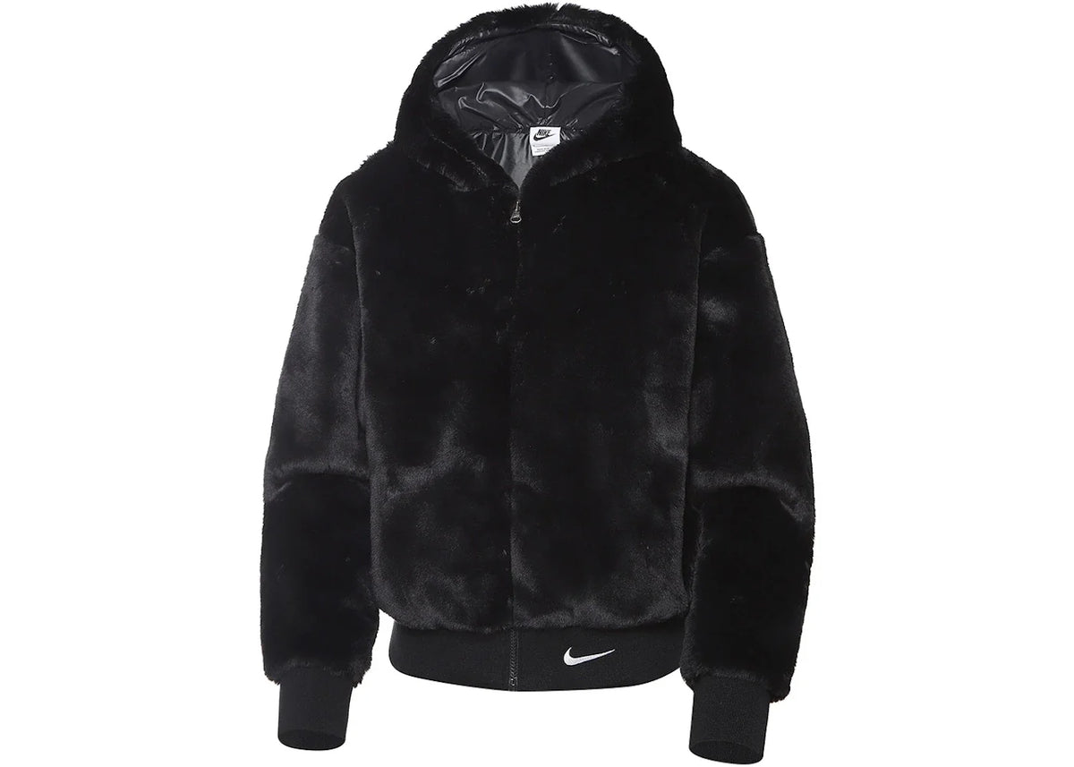Nike Sportswear Essentials Faux Fur Jacket Black/White – Nike – THE LAB CONCEPT CLUB Bienne
