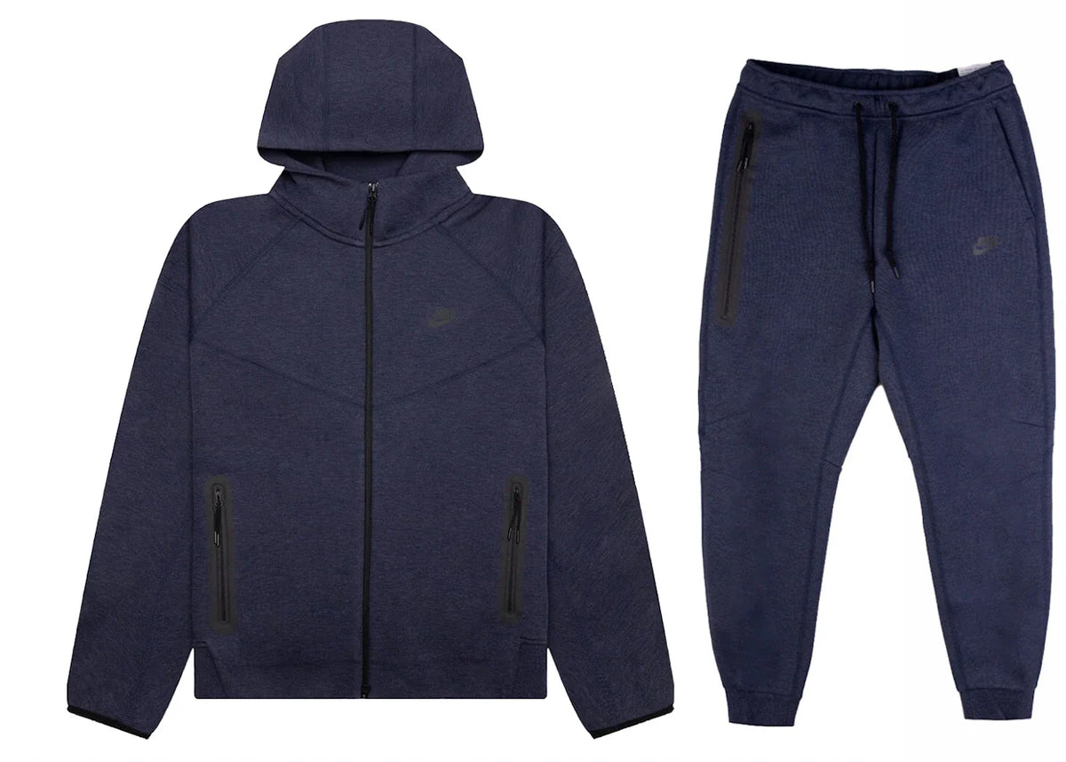 Nike Sportswear Tech Fleece Windrunner Full Zip Hoodie & Joggers Set Obsidian Heather/Black – Nike – THE LAB CONCEPT CLUB…