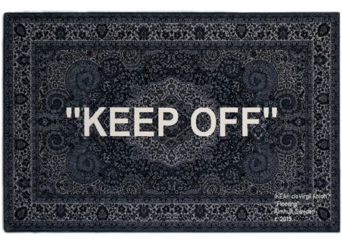 Virgil Abloh x IKEA "KEEP OFF" Rug 200x300 CM Grey/White – Virgil Abloh – THE LAB CONCEPT CLUB Bienne