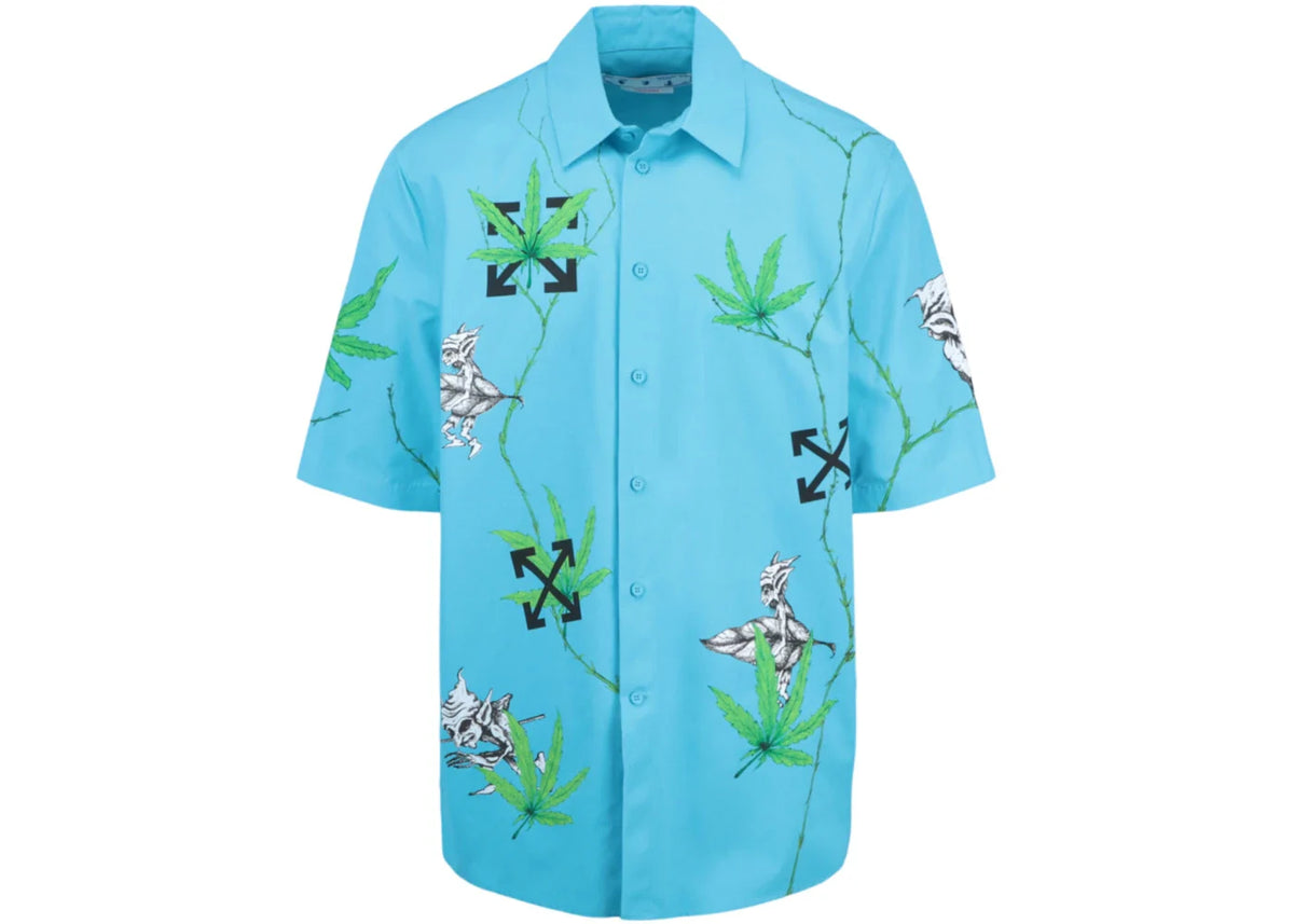 OFF-WHITE Weed Over S/S Shirt Blue – OFF-WHITE – THE LAB CONCEPT CLUB Bienne