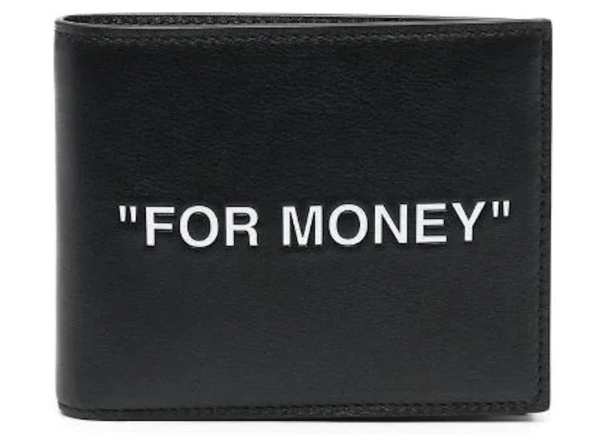 Off-White Quote "FOR MONEY" Bifold Wallet Black/White – OFF-WHITE – THE LAB CONCEPT CLUB Bienne