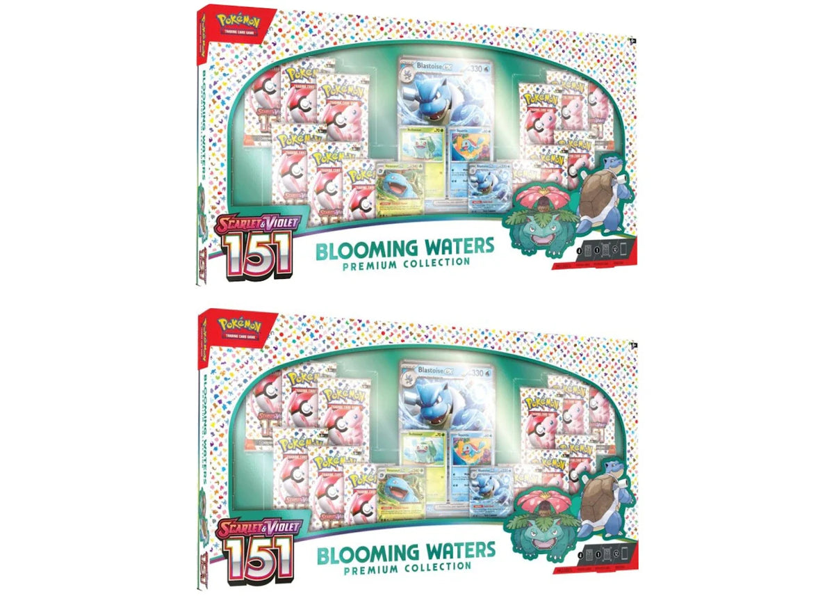 Pokémon Scarlet & Violet 151 Blooming Waters Premium Collection Box 2x Lot – Pokemon – THE LAB CONCEPT CLUB Bienne