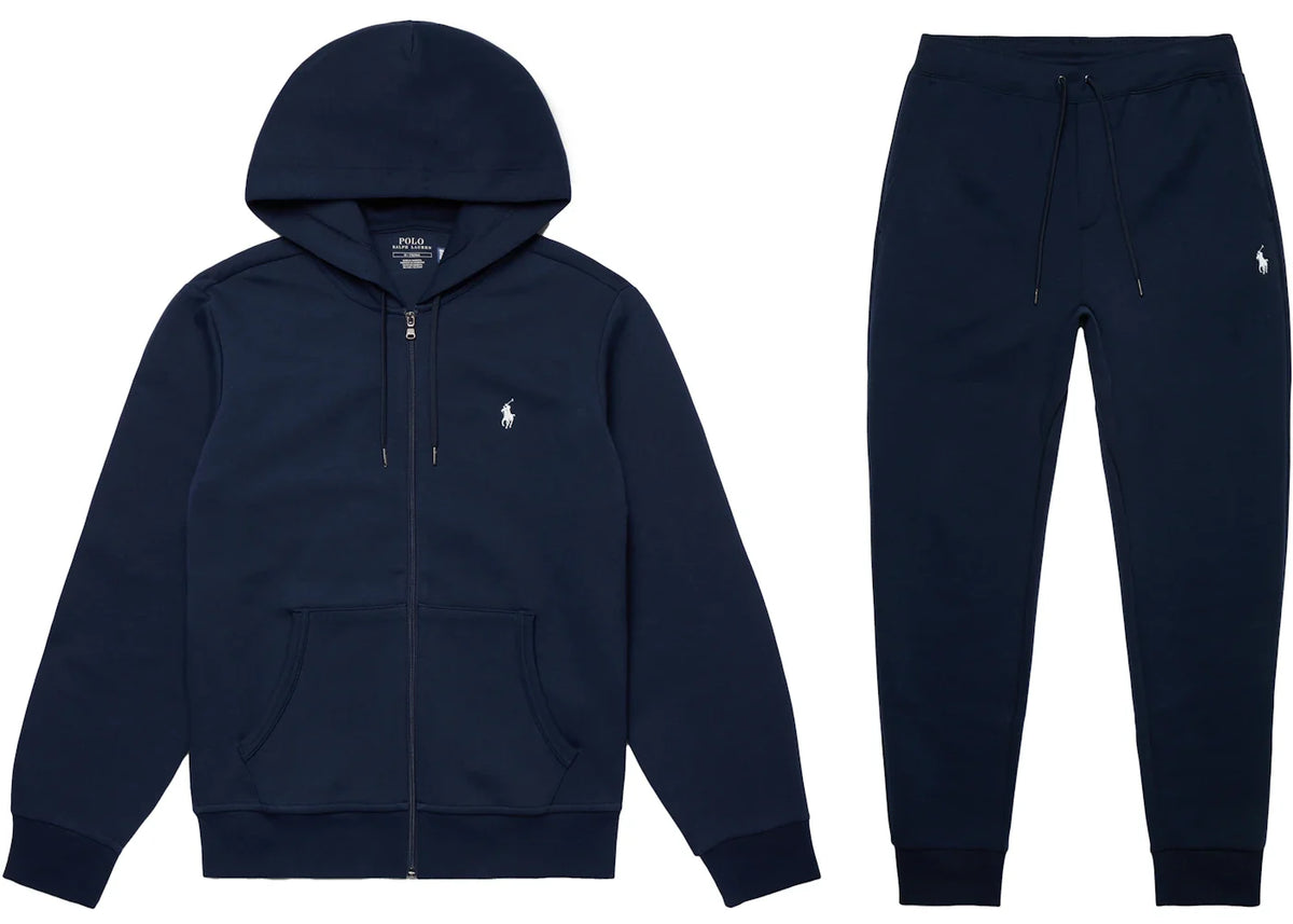Polo Ralph Lauren Double-Knit Full-Zip Hoodie and Double-Knit Jogger Pant Set Aviator Navy – Polo Ralph Lauren – THE LAB…