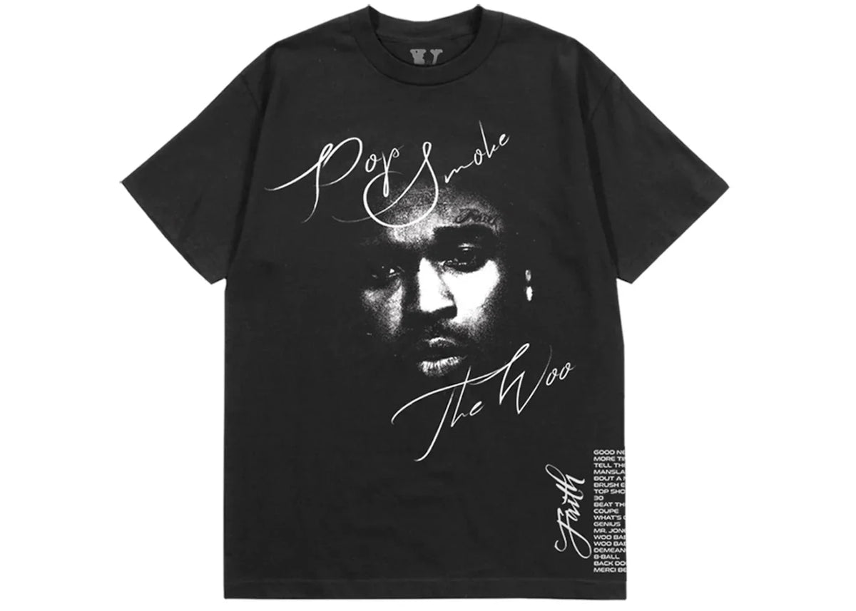 Pop Smoke x Vlone Faith T-shirt Black – Pop Smoke – THE LAB CONCEPT CLUB Bienne