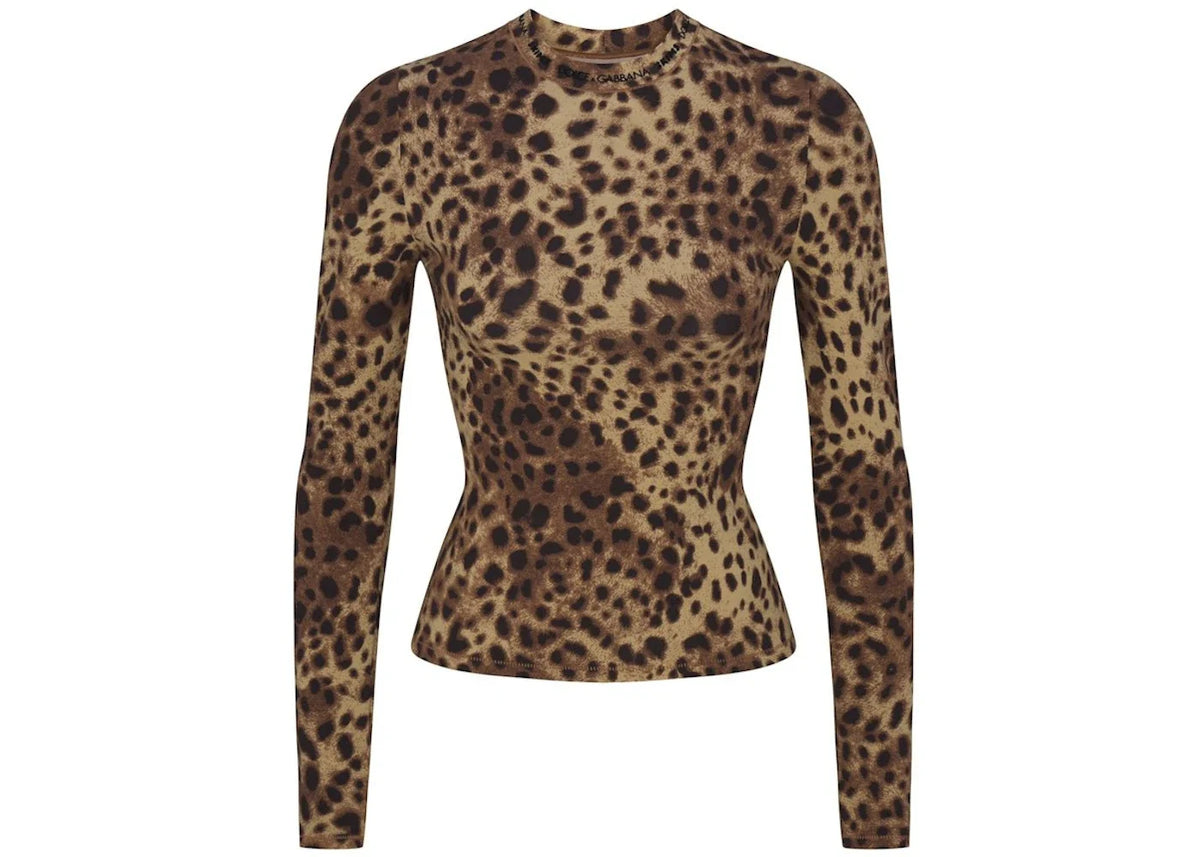 SKIMS x Dolce&Gabbana Cotton Jersey Long Sleeve T-Shirt Leopard – SKIMS – THE LAB CONCEPT CLUB Bienne