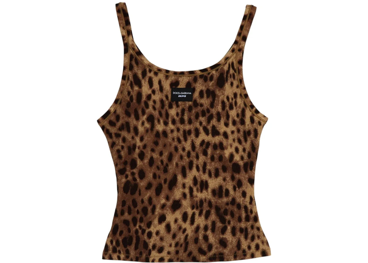 SKIMS x Dolce&Gabbana Cotton Rib Scoop Tank Leopard – SKIMS – THE LAB CONCEPT CLUB Bienne