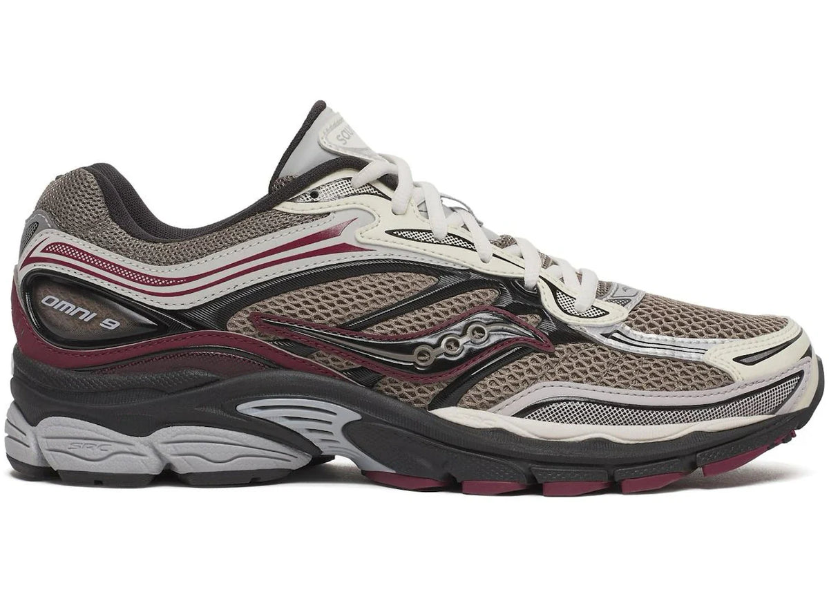 Saucony ProGrid Omni 9 Tomorrow, Meet Yesterday Pack Tan Maroon – Saucony – THE LAB CONCEPT CLUB Bienne