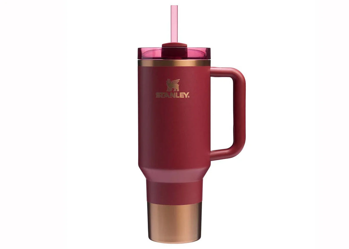 Stanley Comfort & Joy Collection Flowstate Holiday Quencher 40oz Tumbler Gilded Pomegranate – Stanley – THE LAB CONCEPT CLUB…