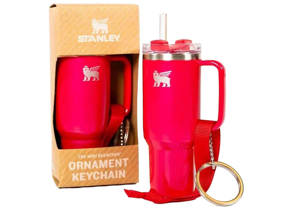 Stanley Water Bottle Keychain Christmas Tree Ornament Strawberry Red Shimmer – Stanley – THE LAB CONCEPT CLUB Bienne