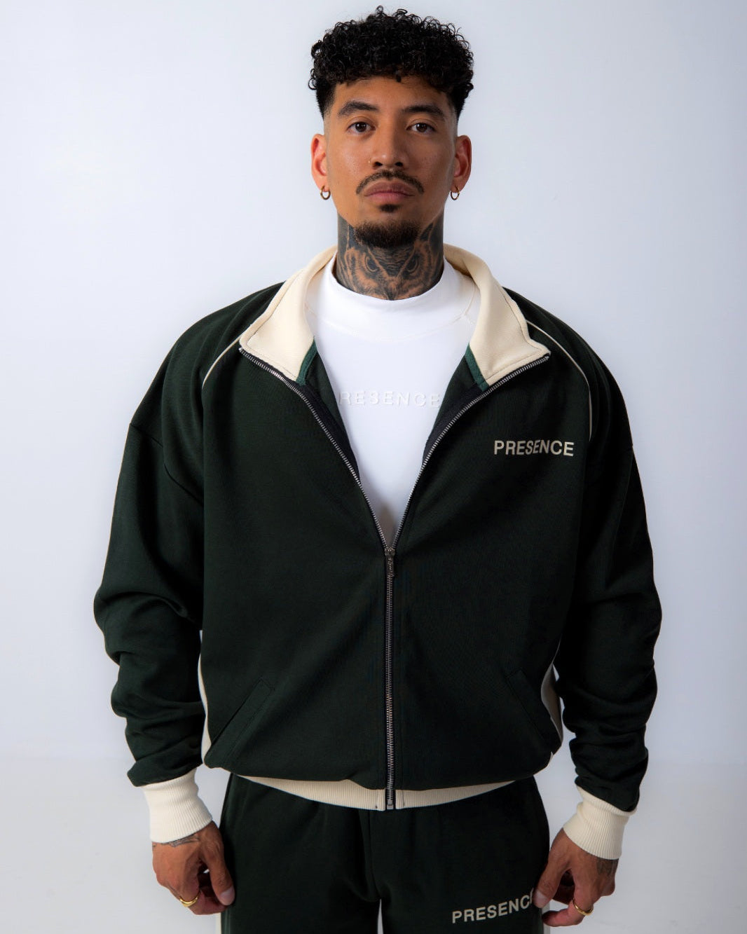 TRACK JACKET - FOREST GREEN