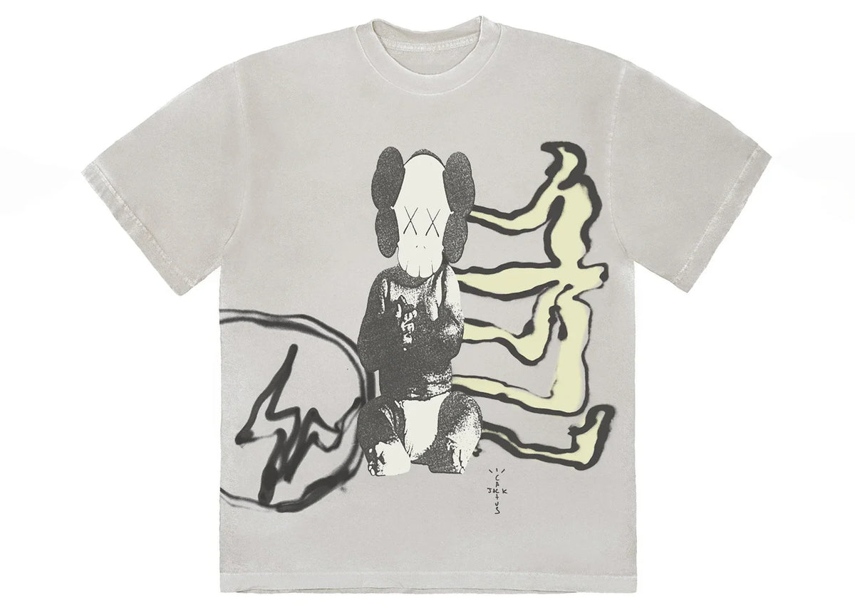 Travis Scott Cactus Jack + Kaws For Fragment Tee Aged Yellow – Travis Scott – THE LAB CONCEPT CLUB Bienne