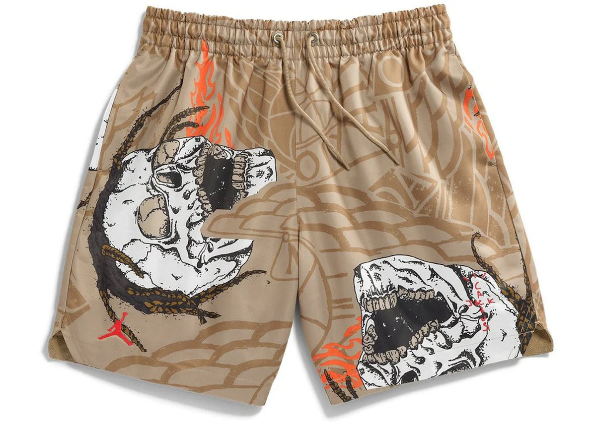 Travis Scott Cactus Jack x Jordan Pool Short Khaki – Travis Scott – THE LAB CONCEPT CLUB Bienne