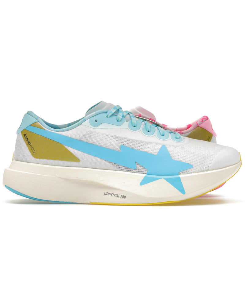adidas Adizero Evo SL Bape Blue Pink Gold - sneaker Adidas