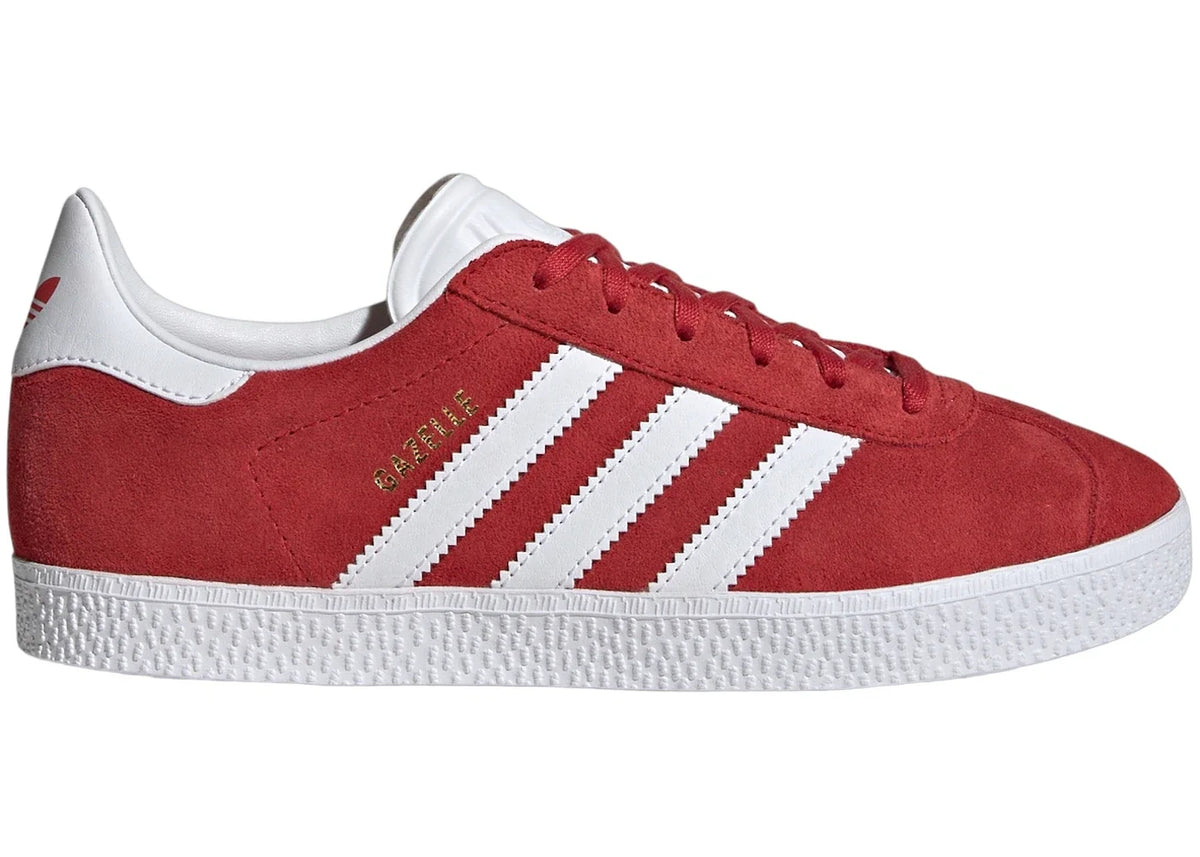 adidas Gazelle Better Scarlet Cloud White Gold Metallic (GS) – adidas – THE LAB CONCEPT CLUB Bienne