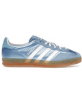 adidas Gazelle Indoor Blue Cloud White Gum (Women's) - sneaker Adidas