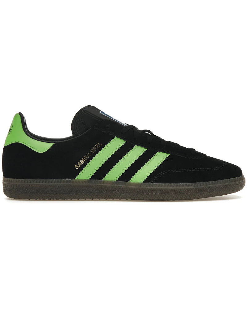 adidas Samba Deco SPZL Black Lucid Lime - sneaker Adidas