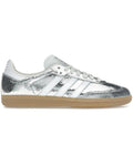 adidas Samba OG Silver Metallic Cracked Leather (Women's) - sneaker Adidas